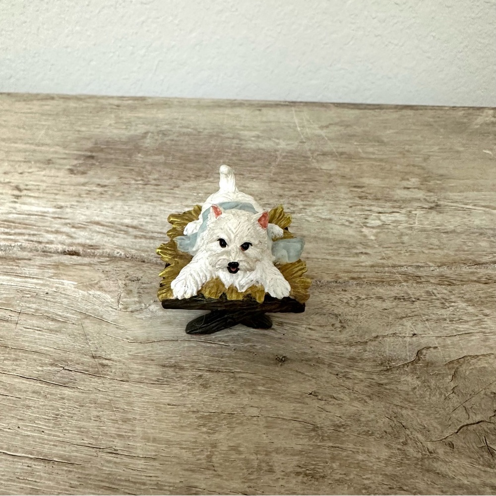 Big Sky Carvers Dogtivity I Canine Nativity Terrier Jesus Single Piece Resin